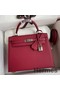 Hermes Kelly Sellier 28 Handmade Bag In Ruby Epsom Calfskin Replica