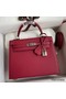 Hermes Kelly Sellier 28 Handmade Bag In Ruby Epsom Calfskin Replica