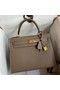 Hermes Kelly Sellier 28 Handmade Bag In Taupe Epsom Calfskin Replica