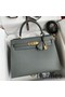 Hermes Kelly Sellier 28 Handmade Bag In Vert Amande Epsom Calfskin Replica