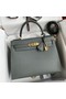 Hermes Kelly Sellier 28 Handmade Bag In Vert Amande Epsom Calfskin Replica