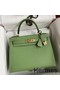 Hermes Kelly Sellier 28 Handmade Bag In Vert Criquet Epsom Calfskin Replica