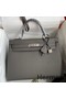Hermes Kelly Sellier 32 Handmade Bag In Etain Epsom Calfskin Replica