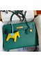 Hermes Kelly Sellier 35 Handmade Bag In Malachite Epsom Calfskin Replica