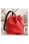 Hermes Licol 17cm Bag In Red Evercolor Calfskin Replica