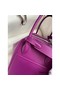 Hermes Lindy 26 Handmade Bag In Anemone Swift Calfskin Replica