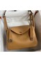 Hermes Lindy 26 Handmade Bag In Biscuit Clemence Leather Replica