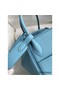 Hermes Lindy 26 Handmade Bag In Blue Atoll Clemence Leather Replica