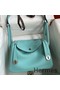 Hermes Lindy 26 Handmade Bag In Blue Atoll Swift Calfskin Replica