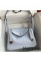 Hermes Lindy 26 Handmade Bag In Blue Brume Clemence Leather Replica