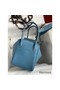 Hermes Lindy 26 Handmade Bag In Blue Jean Clemence Leather Replica