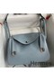 Hermes Lindy 26 Handmade Bag In Blue Lin Evercolor Leather Replica