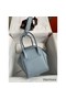 Hermes Lindy 26 Handmade Bag In Blue Lin Evercolor Leather Replica