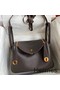 Hermes Lindy 26 Handmade Bag In Ebene Clemence Leather Replica