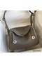 Hermes Lindy 26 Handmade Bag In Etain Clemence Leather Replica