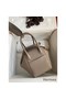 Hermes Lindy 26 Handmade Bag In Gris Asphalt Clemence Leather Replica