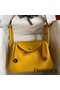 Hermes Lindy 26 Handmade Bag In Jaune Ambre Clemence Leather Replica