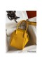 Hermes Lindy 26 Handmade Bag In Jaune Ambre Clemence Leather Replica