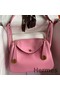 Hermes Lindy 26 Handmade Bag In Rose Confetti Swift Calfskin Replica