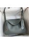 Hermes Lindy 26 Handmade Bag In Vert Amande Clemence Leather Replica