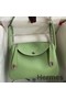 Hermes Lindy 26 Handmade Bag In Vert Criquet Clemence Leather Replica