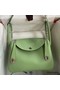 Hermes Lindy 26 Handmade Bag In Vert Criquet Clemence Leather Replica