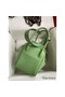 Hermes Lindy 26 Handmade Bag In Vert Criquet Swift Calfskin Replica