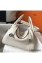 Hermes Lindy 26cm Bag In Beton Clemence Leather PHW Replica