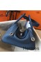Hermes Lindy 26cm Bag In Blue Agate Clemence Leather PHW Replica