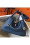 Hermes Lindy 26cm Bag In Blue Agate Clemence Leather PHW Replica