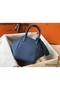 Hermes Lindy 26cm Bag In Blue Agate Clemence Leather PHW Replica