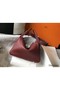Hermes Lindy 26cm Bag In Bordeaux Clemence Leather PHW Replica