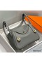 Hermes Lindy 26cm Bag In Gris Meyer Clemence Leather GHW Replica
