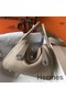 Hermes Lindy 26cm Bag In Gris Tourterelle Clemence Leather PHW Replica