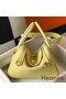 Hermes Lindy 26cm Bag In Jaune Poussin Clemence Leather GHW Replica