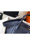 Hermes Lindy 26cm Bag In Navy Blue Clemence Leather GHW Replica