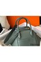 Hermes Lindy 26cm Bag In Vert Amande Clemence Leather GHW Replica