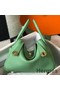 Hermes Lindy 26cm Bag In Vert Criquet Clemence Leather GHW Replica