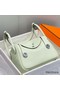 Hermes Lindy 26cm Bag In Vert Fizz Clemence Leather GHW Replica