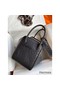 Hermes Lindy 30 Handmade Bag In Black Ostrich Leather Replica