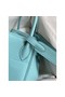 Hermes Lindy 30 Handmade Bag In Blue Atoll Clemence Leather Replica