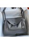 Hermes Lindy 30 Handmade Bag In Grey Swift Calfskin Replica