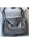 Hermes Lindy 30 Handmade Bag In Grey Swift Calfskin Replica