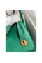 Hermes Lindy 30 Handmade Bag In Malachite Clemence Leather Replica