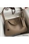 Hermes Lindy 30 Handmade Bag In Taupe Clemence Leather Replica