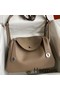 Hermes Lindy 30 Handmade Bag In Taupe Swift Calfskin Replica