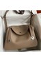 Hermes Lindy 30 Handmade Bag In Taupe Swift Calfskin Replica