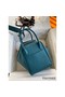 Hermes Lindy 30 Handmade Bag In Vert Bosphore Clemence Leather Replica