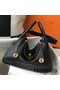 Hermes Lindy 30cm Bag In Black Clemence Leather GHW Replica