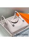 Hermes Lindy 30cm Bag In Mauve Pale Clemence Leather PHW Replica